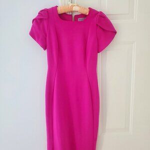 Marc New York Hot Pink Special Occasion or Work Dress Sheath Sz 2